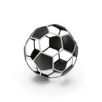 Black & White Wire Soccer Ball PNG & PSD Images