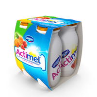Actimel Multifruit 4-Pack PNG & PSD Images