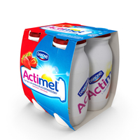 Actimel Strawberry 4-Pack PNG & PSD Images