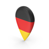 Germany Travel Pin Flag PNG & PSD Images