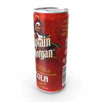 Alcohol Can Captain Morgan Spiced Gold and Cola 250ml PNG & PSD Images