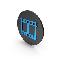 Movie Blue Icon PNG & PSD Images