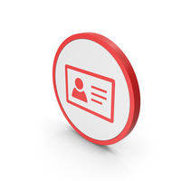 Icon ID Card Red PNG & PSD Images
