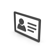 Symbol ID Card Black PNG & PSD Images