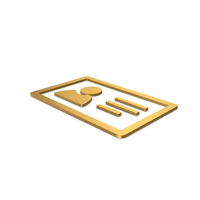Gold Symbol ID Card PNG & PSD Images