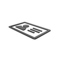 Black Symbol ID Card PNG & PSD Images