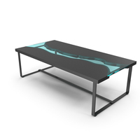 River Glass Black Table PNG & PSD Images