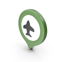 Location Sign Airport Green PNG & PSD Images