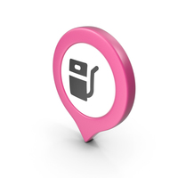 Location Sign Gas Station Pink PNG & PSD Images