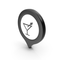 Location Sign Bar Black PNG & PSD Images