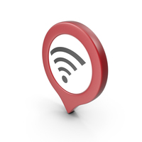 Location Sign Wifi Red PNG & PSD Images