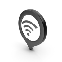 Location Sign Wifi Black PNG & PSD Images