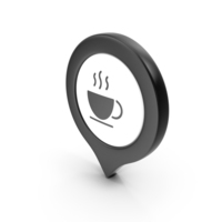 Location Sign Coffe Black PNG & PSD Images
