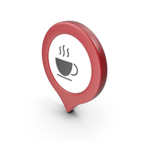 Location Sign Coffe Red PNG & PSD Images