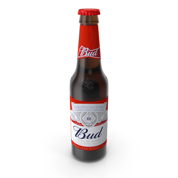 Beer Bottle Bud King of Beers Budweiser 330ml PNG Images