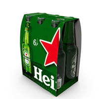 Beer Bottle Heineken 330ml 6-pack PNG & PSD Images
