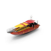 Excursion Boat Black Red PNG & PSD Images