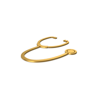 Gold Symbol Stethoscope PNG & PSD Images