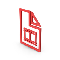 Symbol Video File Red PNG & PSD Images