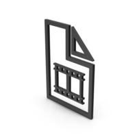 Symbol Video File Black PNG & PSD Images