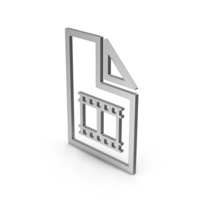 Symbol Video File Silver PNG & PSD Images