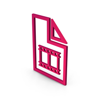 Symbol Video File Metallic PNG & PSD Images