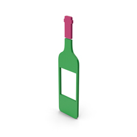 Symbol Wine Bottle Colored PNG & PSD Images