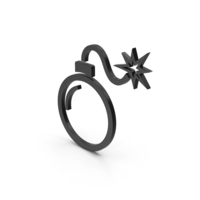 Symbol Bomb Black PNG & PSD Images