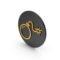 Bomb Gold Icon PNG & PSD Images