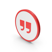 Icon Quote Red PNG & PSD Images