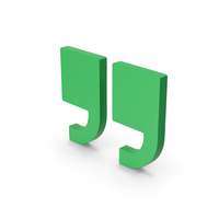 Symbol Quote Green PNG & PSD Images