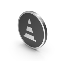 Silver Icon Road Cone PNG & PSD Images