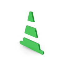 Symbol Road Cone Green PNG & PSD Images