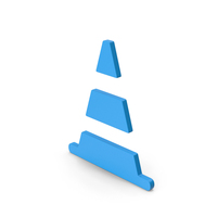Symbol Road Cone Blue PNG & PSD Images