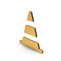 Symbol Road Cone Gold PNG & PSD Images