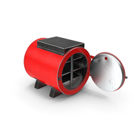 Electrode Oven Red Opened Used PNG & PSD Images