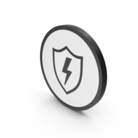 Icon Shield And Lighting PNG & PSD Images