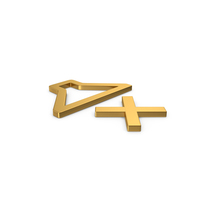 Gold Symbol Sound OFF PNG & PSD Images