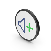 Icon Sound Plus Colored PNG & PSD Images