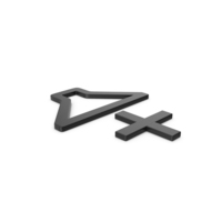 Black Symbol Sound Plus PNG & PSD Images
