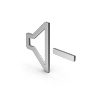 Symbol Sound Minus Silver PNG & PSD Images