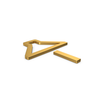 Gold Symbol Sound Minus PNG & PSD Images