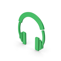 Symbol Headphones Green PNG & PSD Images