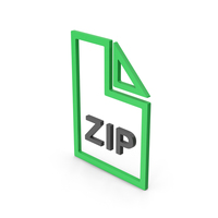 Symbol ZIP File Green PNG & PSD Images