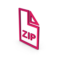 Symbol ZIP File Metallic PNG & PSD Images