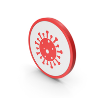 Icon Coronavirus Red PNG & PSD Images