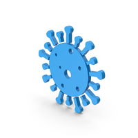 Symbol Coronavirus Blue PNG & PSD Images