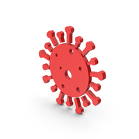Symbol Coronavirus Red PNG & PSD Images