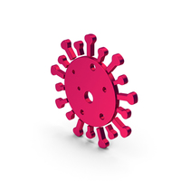 Symbol Coronavirus Metallic PNG & PSD Images