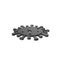 Black Symbol Coronavirus PNG & PSD Images